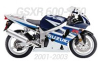 2001-2003 Suzuki GSXR 600-750 Verkleidung