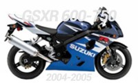 2004-2005 Suzuki GSXR 600-750 Verkleidung