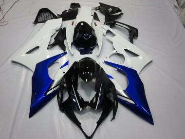 Weiß & Blau 2005-2006 Suzuki GSXR 1000 Motorrad Verkleidung