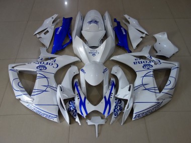 Weiß Corona 2006-2007 Suzuki GSXR 600-750 Motorrad Verkleidung