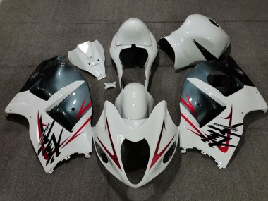 Weiß Hellblau & Rot 1997-2007 Suzuki GSXR 1300 Motorrad Verkleidung