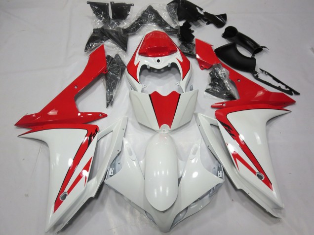 Weiß Rot Brauch 2007-2008 Yamaha R1 Motorrad Verkleidung Weiß Rot Brauch 2007-2008 Yamaha R1 Motorrad Verkleidung