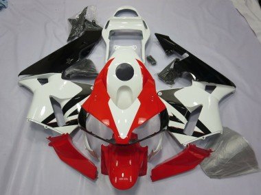 Weiß Rot & Schwarz 2003-2004 Honda CBR600RR Motorrad Verkleidung