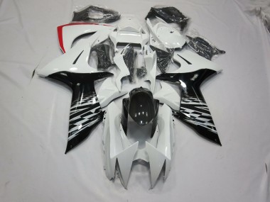 Weiß & Schwarz 2011-2024 Suzuki GSXR 600-750 Motorrad Verkleidung