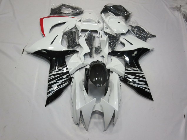 Weiß & Schwarz 2011-2024 Suzuki GSXR 600-750 Motorrad Verkleidung