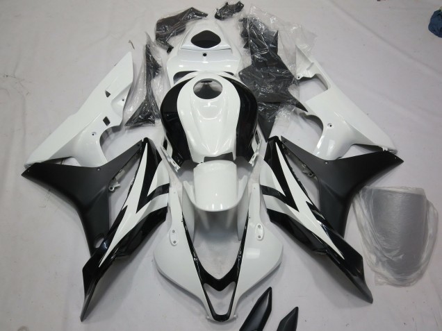 Weiß & Schwarz OEM Stil 2007-2008 Honda CBR600RR Motorrad Verkleidung