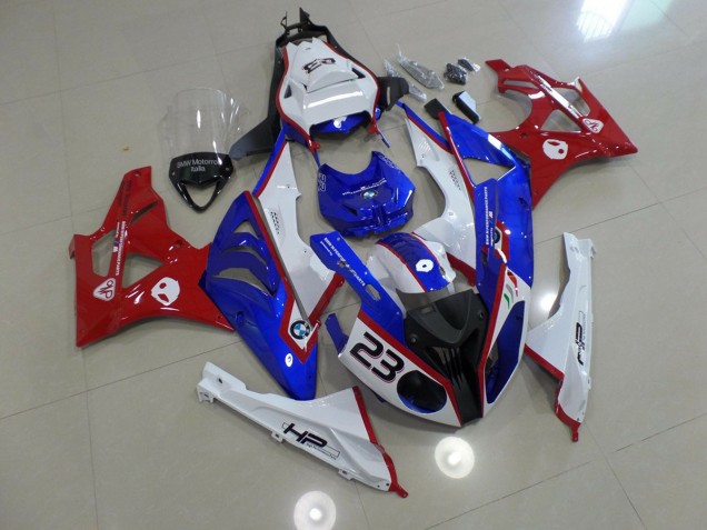 Alien Blau & Weiß 2009-2014 BMW S1000RR Motorrad Verkleidung