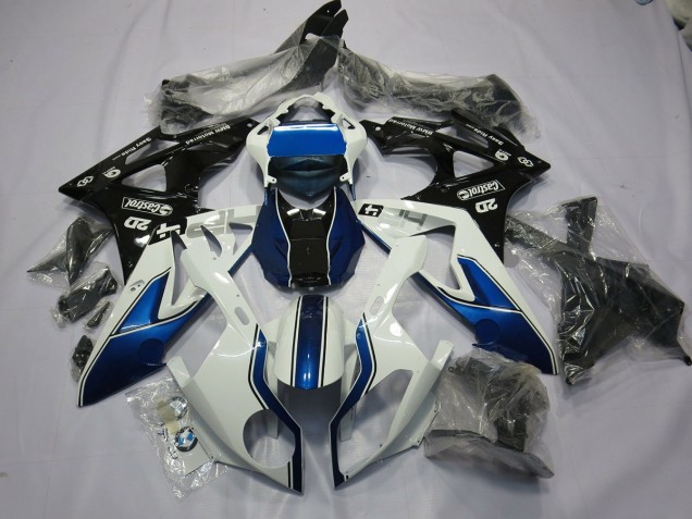 Alien Blau & Weiß 2009-2014 BMW S1000RR Motorrad Verkleidung