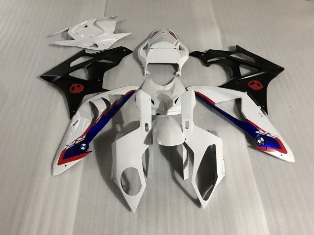 Alien Blau & Weiß 2009-2014 BMW S1000RR Motorrad Verkleidung Alien Blau & Weiß 2009-2014 BMW S1000RR Motorrad Verkleidung