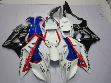 Alien Blau & Weiß 2009-2014 BMW S1000RR Motorrad Verkleidung