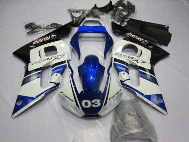 Blauweiß 03 1998-2002 Yamaha R6 Motorrad Verkleidung