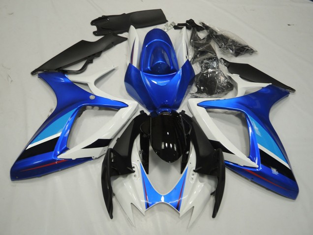 Blau & Weiß 2006-2007 Suzuki GSXR 600-750 Motorrad Verkleidung