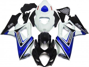 Blau Glänzend Mit Weiß & Schwarz OEM-Stil 2007-2008 Suzuki GSXR 1000 Motorrad Verkleidung