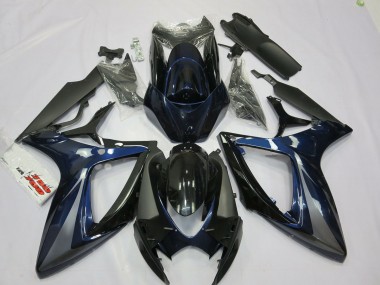 Blau & Grau 2006-2007 Suzuki GSXR 600-750 Motorrad Verkleidung