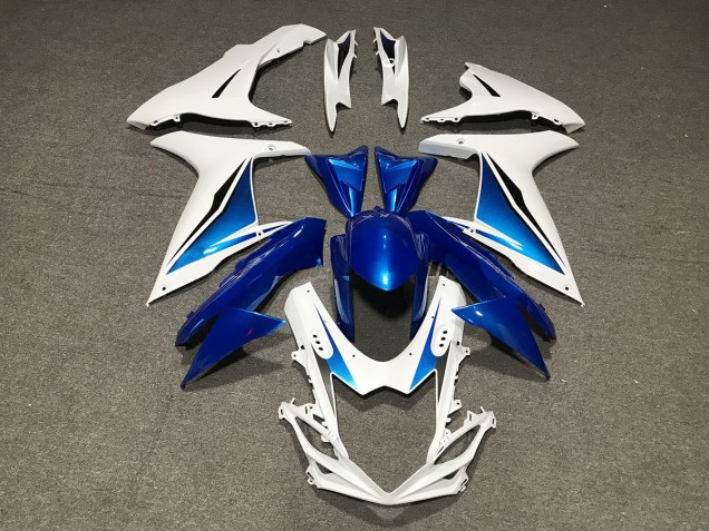 Blauweiß Kundenspezifisch 2011-2024 Suzuki GSXR 600-750 Motorrad Verkleidung