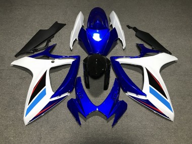 Blauweiß & Schwarz 2006-2007 Suzuki GSXR 600-750 Motorrad Verkleidung