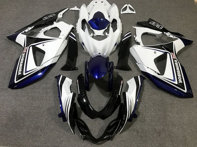 Blau Schwarz & Weiß 2009-2016 Suzuki GSXR 1000 Motorrad Verkleidung