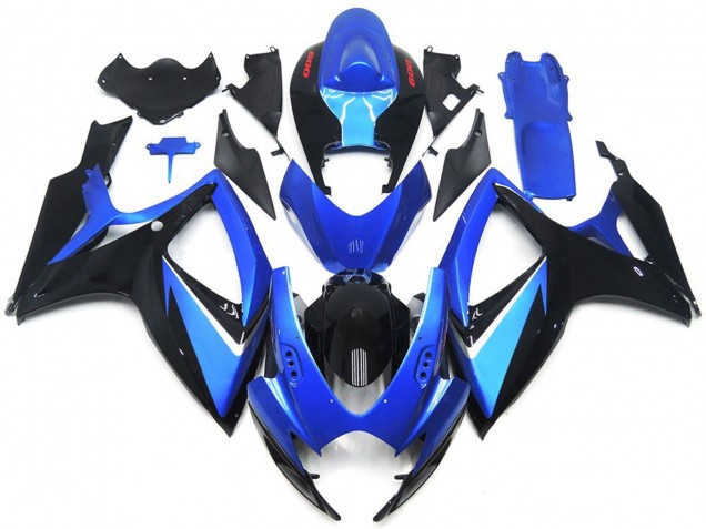Blau & Schwarz Special 2006-2007 Suzuki GSXR 600-750 Motorrad Verkleidung Blau & Schwarz Special 2006-2007 Suzuki GSXR 600-750 Motorrad Verkleidung
