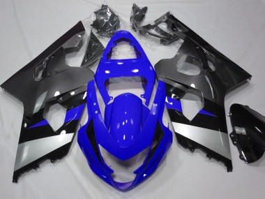 Blau & Silber 2004-2005 Suzuki GSXR 600-750 Motorrad Verkleidung