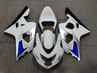 Blauweiß & Silber Stil 2004-2005 Suzuki GSXR 600-750 Motorrad Verkleidung