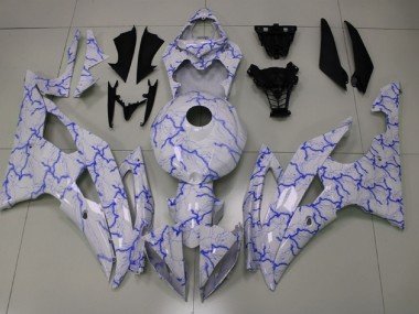 Blaue Beleuchtung 2008-2016 Yamaha R6 Motorrad Verkleidung