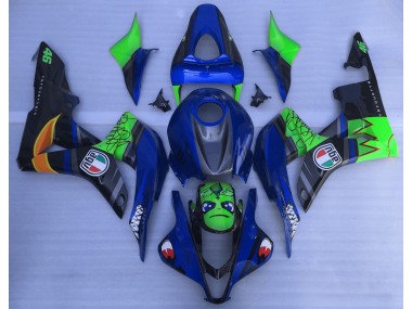 Blauer & Grüner Hai 2007-2008 Honda CBR600RR Motorrad Verkleidung