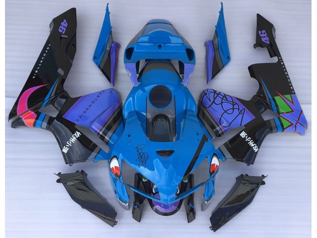 Blauer Hai 2005-2006 Honda CBR600RR Motorrad Verkleidung