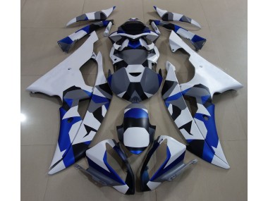 Blauer Schnee Camo 2008-2016 Yamaha R6 Motorrad Verkleidung