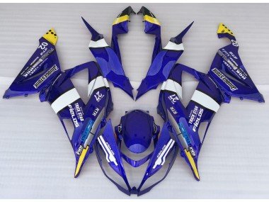 Blauer Stil 2013-2018 Kawasaki ZX6R Motorrad Verkleidung