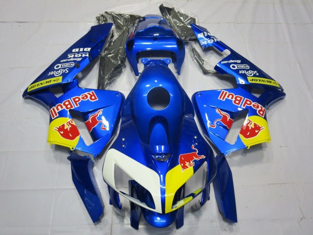 Blaurot Bull Stil 2005-2006 Honda CBR600RR Motorrad Verkleidung