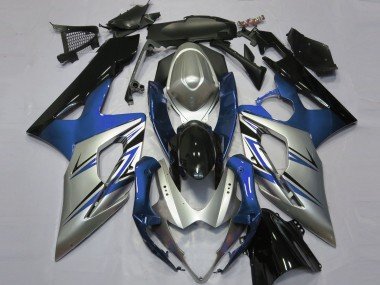 Blausilber & Schwarz 2005-2006 Suzuki GSXR 1000 Motorrad Verkleidung