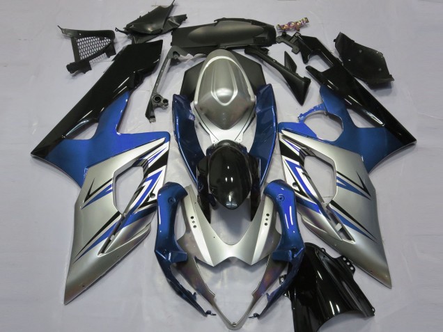 Blausilber & Schwarz 2005-2006 Suzuki GSXR 1000 Motorrad Verkleidung Blausilber & Schwarz 2005-2006 Suzuki GSXR 1000 Motorrad Verkleidung