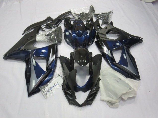 Blausilber & Schwarz 2009-2016 Suzuki GSXR 1000 Motorrad Verkleidung