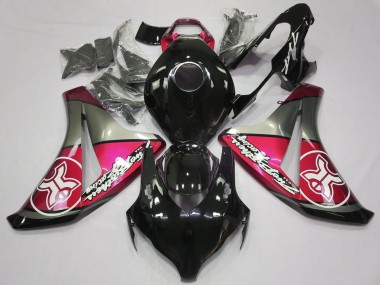 Candy Red Auf Schwarz Custom 2008-2011 Honda CBR1000RR Motorrad Verkleidung