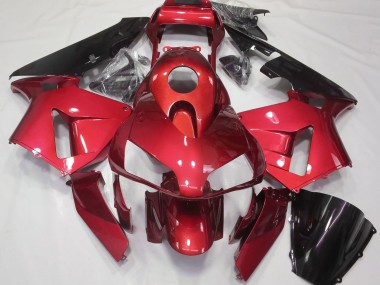Candy Red Plain 2003-2004 Honda CBR600RR Motorrad Verkleidung