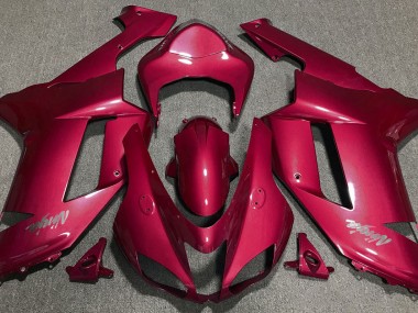 Candy Rot 2007-2008 Kawasaki ZX6R Motorrad Verkleidung