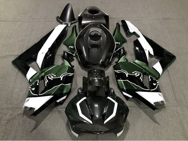Custom Grün Carbonfaser Bull 2013-2023 Honda CBR600RR Motorrad Verkleidung