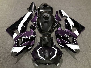Custom Lila Carbonfaser Bull 2013-2023 Honda CBR600RR Motorrad Verkleidung