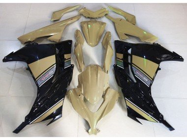 Desert Tan & Schwarz 2013-2018 Kawasaki Ninja 300 Motorrad Verkleidung