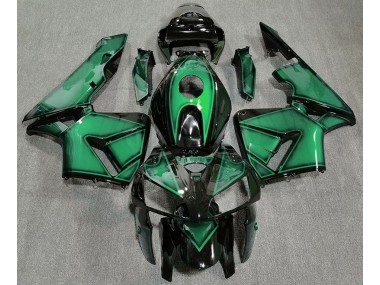 Dunkelhellgrün 2005-2006 Honda CBR600RR Motorrad Verkleidung
