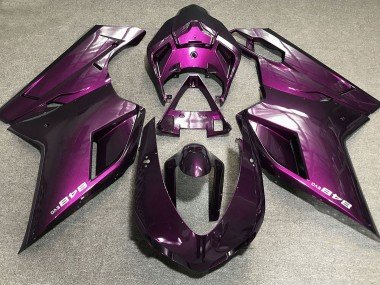 Dunkelpink 2007-2014 Ducati 848 1098 1198 Motorrad Verkleidung