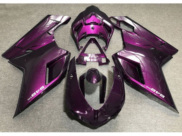 Dunkelpink 2007-2014 Ducati 848 1098 1198 Motorrad Verkleidung Dunkelpink 2007-2014 Ducati 848 1098 1198 Motorrad Verkleidung