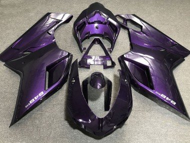 Dunkelviolett 2007-2014 Ducati 848 1098 1198 Motorrad Verkleidung