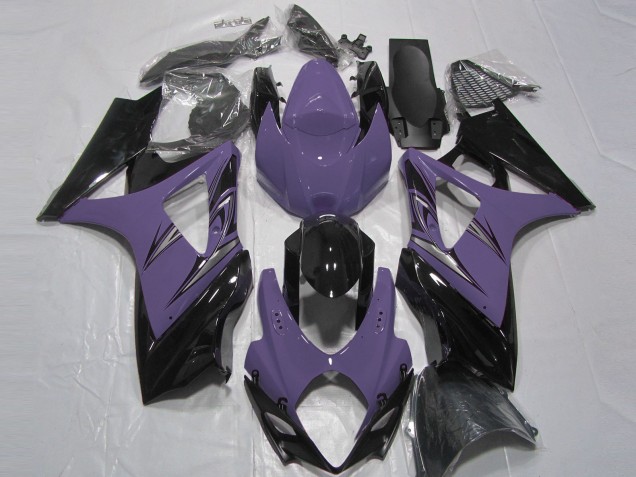 Dunkelviolett & Schwarz 2007-2008 Suzuki GSXR 1000 Motorrad Verkleidung Dunkelviolett & Schwarz 2007-2008 Suzuki GSXR 1000 Motorrad Verkleidung