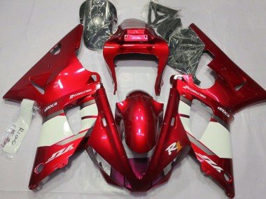 Feuerrot & Weiß 2000-2001 Yamaha R1 Motorrad Verkleidung