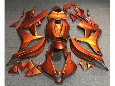 Flaches Orange 2007-2008 Honda CBR600RR Motorrad Verkleidung