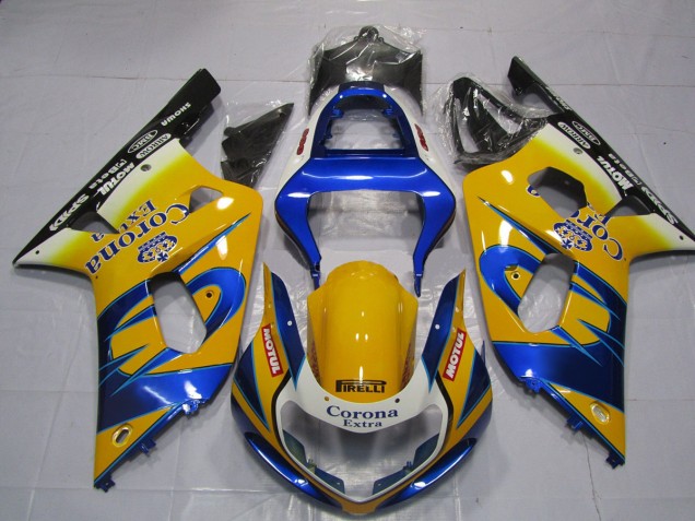 Gelb Corona 2001-2003 Suzuki GSXR 600-750 Motorrad Verkleidung