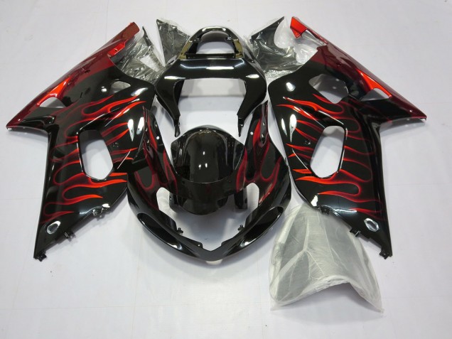 Gelb Jordan 2001-2003 Suzuki GSXR 600-750 Motorrad Verkleidung