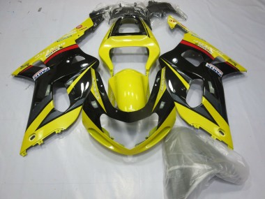 Gelb Schwarz & Grau 2001-2003 Suzuki GSXR 600-750 Motorrad Verkleidung