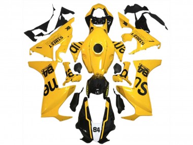 Gelber Street Flava 2017-2023 Honda CBR1000RR Motorrad Verkleidung